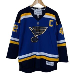 Reebok St Louis Blues David Backes #42 NHL Hockey Jersey Youth Size L/XL